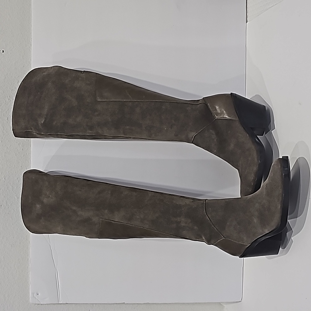 Naya Ansible Over t/he Knee Boots Size 6.5 Army Green Suede
